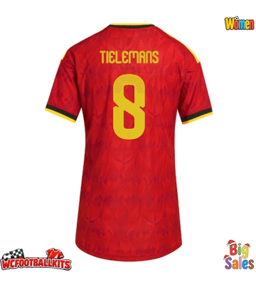 Belgium Youri Tielemans #8 Replica Home Stadium Shirt for Women World Cup 2026 Short Sleeve